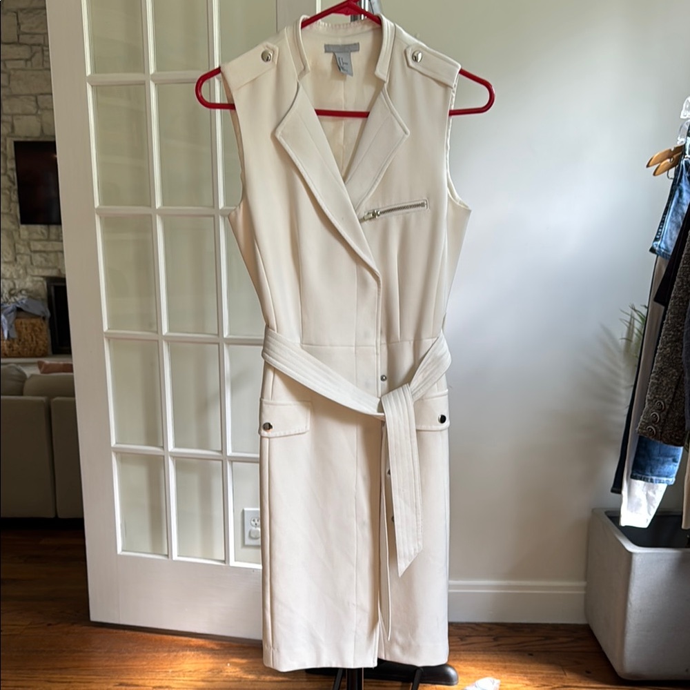 H&M Cream Sleeveless Dress